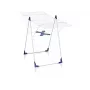 LEIFHEIT Classic 200 Flex drēbju žāvētājs, 20 m žāvēšanas garums, salokāms stāvdrēbju žāvētājs, balts/zils