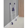 LEIFHEIT Classic 200 Flex drēbju žāvētājs, 20 m žāvēšanas garums, salokāms stāvdrēbju žāvētājs, balts/zils