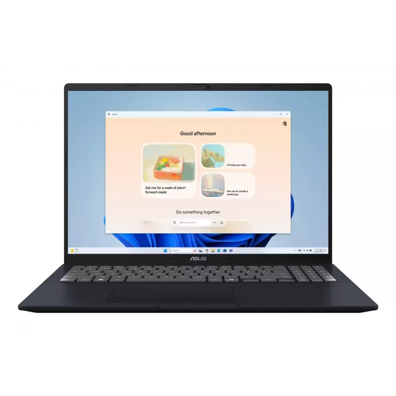ASUS Vivobook 16 X1607CA-MB110W Intel Core Ultra 5 225H 16 inch WUXGA 16GB DDR5 512GB SSD Wi-Fi 6 Windows 11 Home zils portatīvais dators