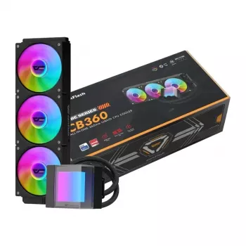 DarkFlash CB360 360mm ARGB šķidruma CPU dzesētājs - melns