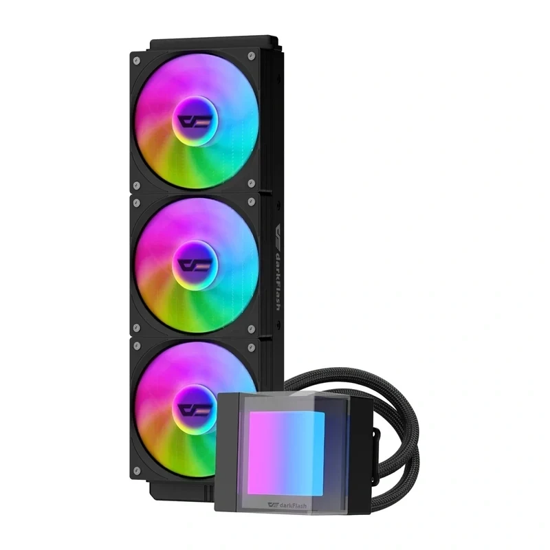 DarkFlash CB360 360mm ARGB šķidruma CPU dzesētājs - melns