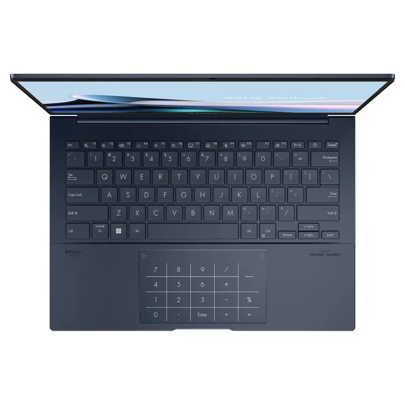 ASUS Zenbook 14 UX3405CA-ISSQD0X klēpjdators, 14 collu WUXGA OLED, Intel Core Ultra 7 255H, 16GB LPDDR5x, 512GB SSD, Windows 11 Pro, franču AZERTY tastatūra