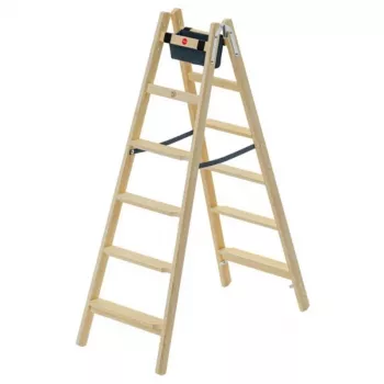 HAILO Divpusējas kāpnes H77 ComfortLine koka 2x6 pakāpieni