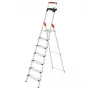HAILO L85 ComfortLine alumīnija mājsaimniecības kāpnes, 7 pakāpieni, 150 kg, EN 131