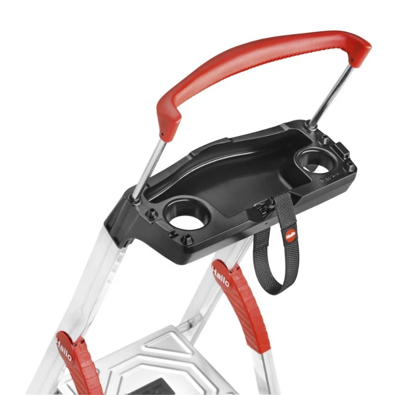 HAILO L85 ComfortLine alumīnija mājsaimniecības kāpnes, 7 pakāpieni, 150 kg, EN 131