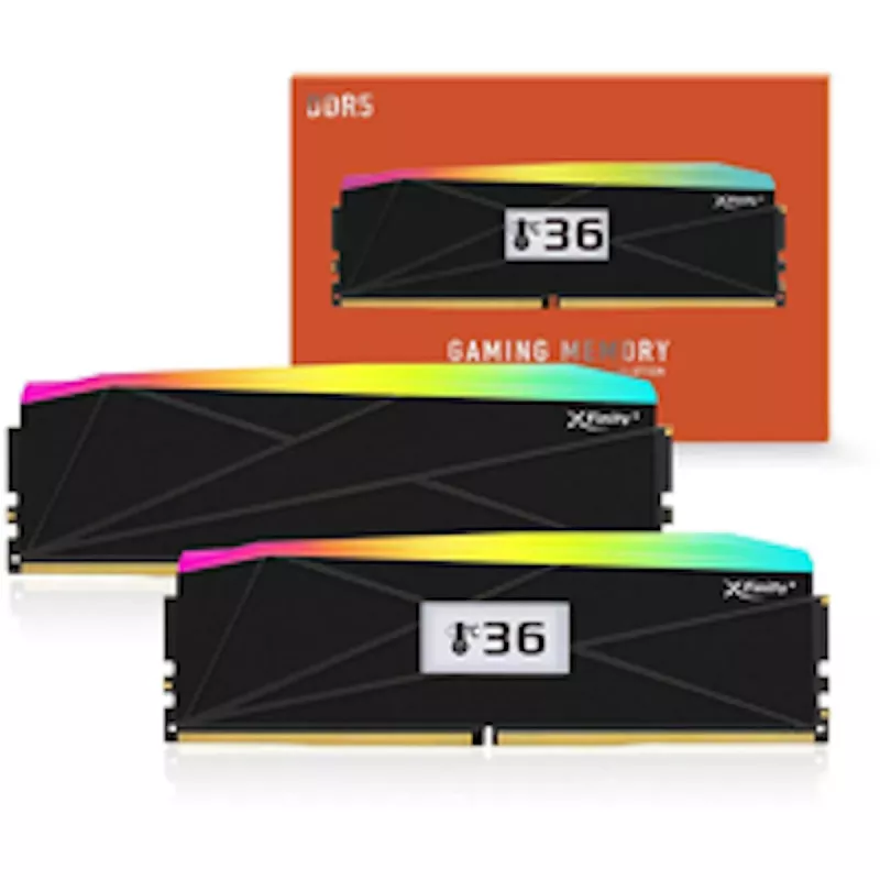 V-Color Manta XFinity+ aRGB DDR5-8000 RAM, CL40, EXPO - 32 GB divu moduļu komplekts, melns
