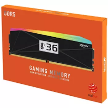 V-Color Manta XFinity+ aRGB 32GB (2x16GB) DDR5-6000 CL28 darbvirsmas atmiņas komplekts, melns