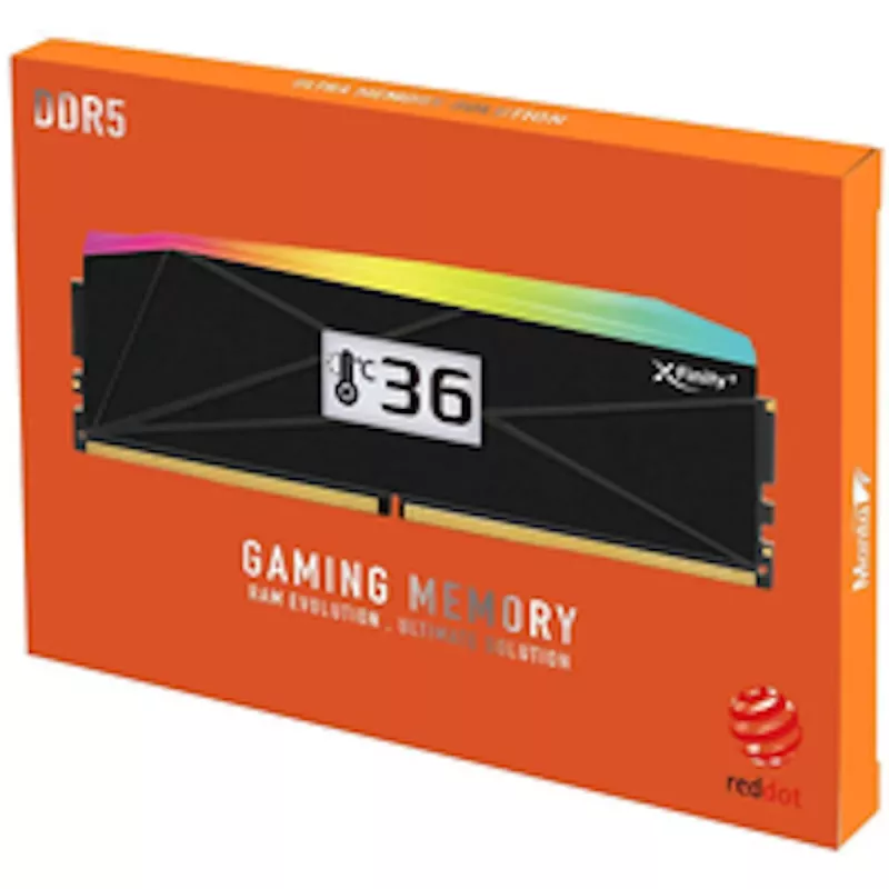 V-Color Manta XFinity+ aRGB 32GB (2x16GB) DDR5-6000 CL28 darbvirsmas atmiņas komplekts, melns