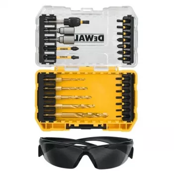 DEWALT DT70735T-QZ 25 gabalu EXTREME FLEXTORQ skrūvgriežu uzgaļu komplekts ar magnētisko uzgaļu turētāju, TSTAK maciņš