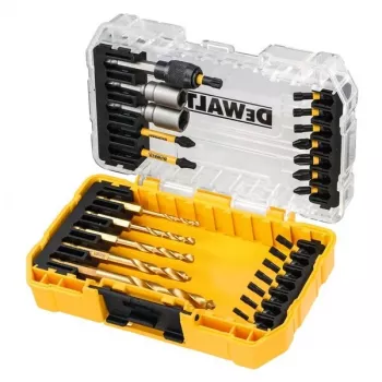 DEWALT DT70735T-QZ 25 gabalu EXTREME FLEXTORQ skrūvgriežu uzgaļu komplekts ar magnētisko uzgaļu turētāju, TSTAK maciņš