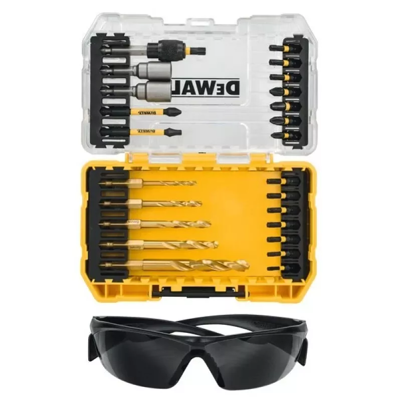 DEWALT DT70735T-QZ 25 gabalu EXTREME FLEXTORQ skrūvgriežu uzgaļu komplekts ar magnētisko uzgaļu turētāju, TSTAK maciņš