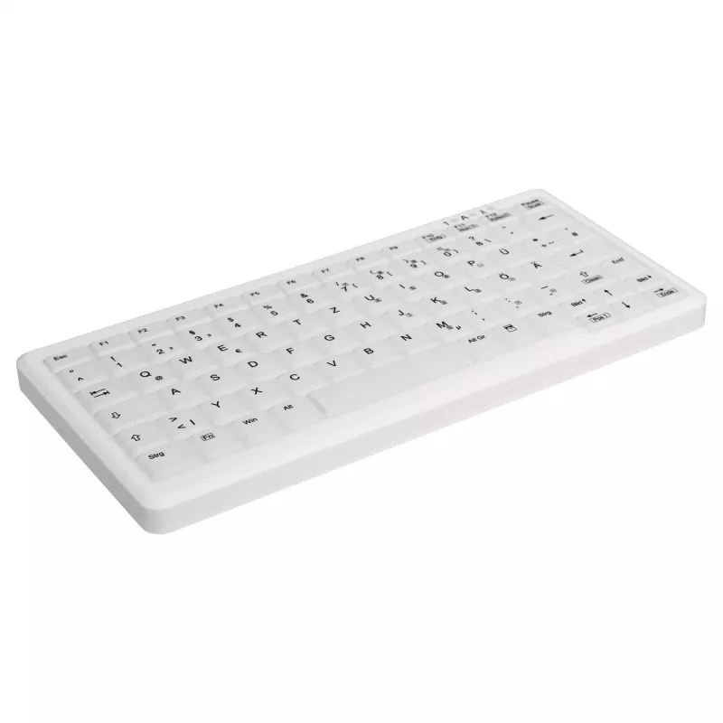 CONTOUR DESIGN Active Key MedicalKey AK-C4110 bezvadu klaviatūra, QWERTZ DE, balta, IP68 dezinficējama, uzlādējama
