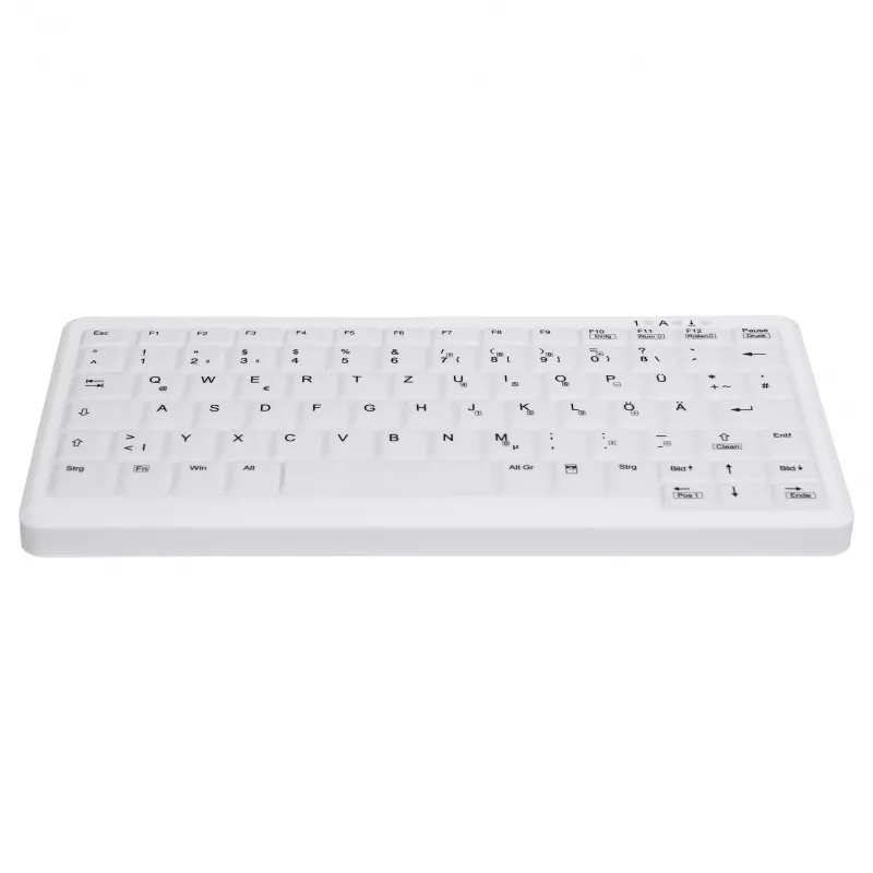 CONTOUR DESIGN Active Key MedicalKey AK-C4110 bezvadu klaviatūra, QWERTZ DE, balta, IP68 dezinficējama, uzlādējama