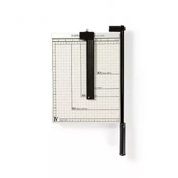 Nedis PACU110A4 rotācijas papīra griezējs A4 10 loksnes melns pelēks