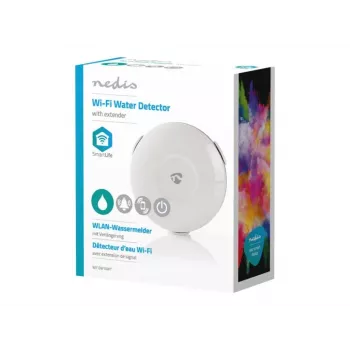 NEDIS SmartLife Wi-Fi ūdens noplūdes detektors WIFIDW10WT balts