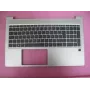 HP ProBook 450/455 G6/G7 augšējā vāka komplekts ar franču AZERTY tastatūru, bez viedkaršu lasītāja, Natural Silver