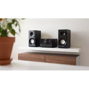 Blaupunkt MS49DAB Mikro Hi-Fi sistēma ar DAB+ un Bluetooth, melna