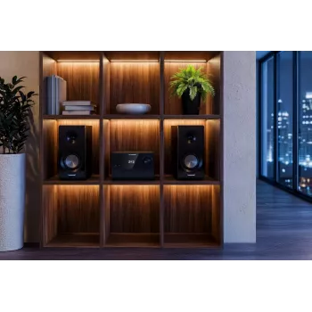 Blaupunkt MS49DAB Mikro Hi-Fi sistēma ar DAB+ un Bluetooth, melna