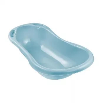 KEEEPER mazuļa vannas 84cm Wiktoria Pure Blue – ergonomiska, neslīdoša vanna ar izplūdes aizbāzni, bez BPA, PP, 25L