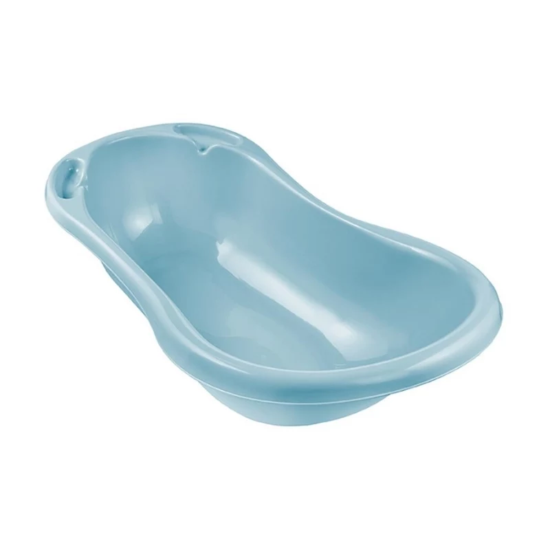 KEEEPER mazuļa vannas 84cm Wiktoria Pure Blue – ergonomiska, neslīdoša vanna ar izplūdes aizbāzni, bez BPA, PP, 25L
