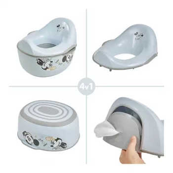 KEEEPER Potty Luxury 4-in-1 daudzfunkcionālais Kasimir Mickey Mouse zils