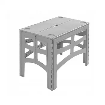 keeeper saliekamais āra galds Timo L, Nordic Grey, 70 x 45 x 55 cm, nestspēja 80 kg