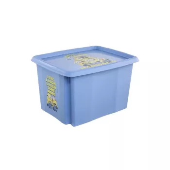 KEEEPER Kaste ar vāku 30L Karolina “Minions Happiness” 45x35x27cm gaiši zila