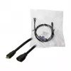 LogiLink CU0121 USB 2.0 Micro-B vīrišķais uz Micro-B sievišķo pagarinājuma kabelis, 1 m, melns