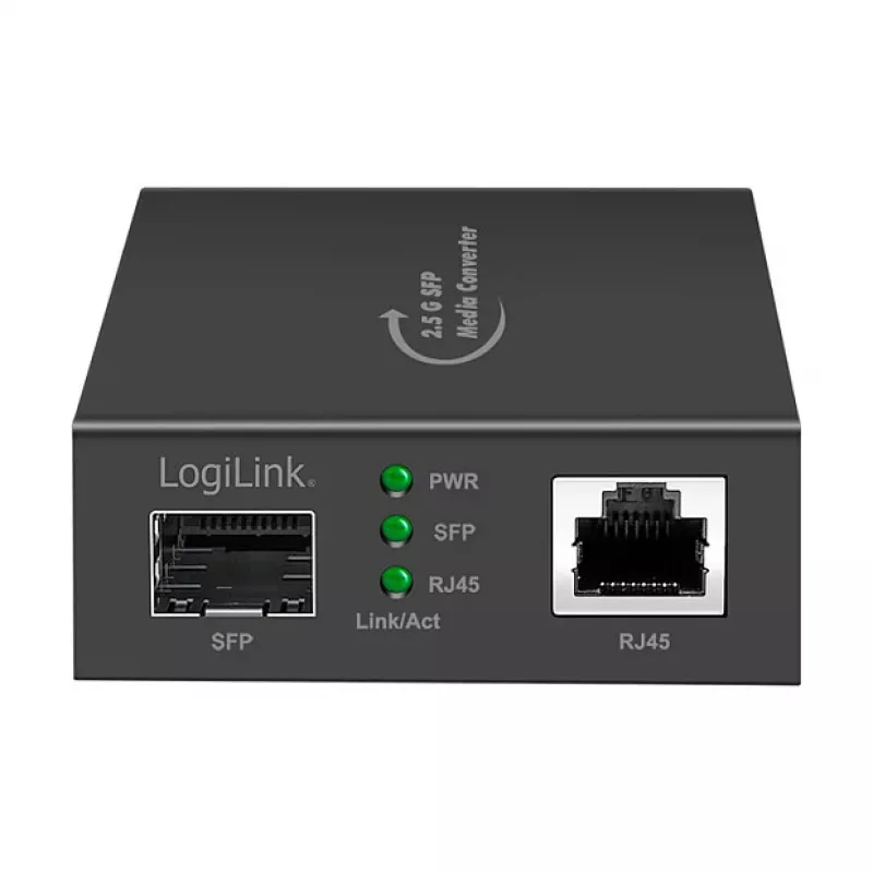LogiLink 2.5 Gigabit mediju pārveidotājs RJ45 uz SFP