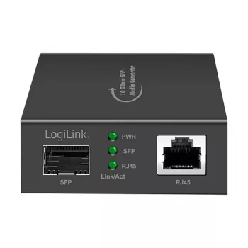 LogiLink 10 Gigabit mediju pārveidotājs RJ45 uz 10G SFP+ (NMC003)
