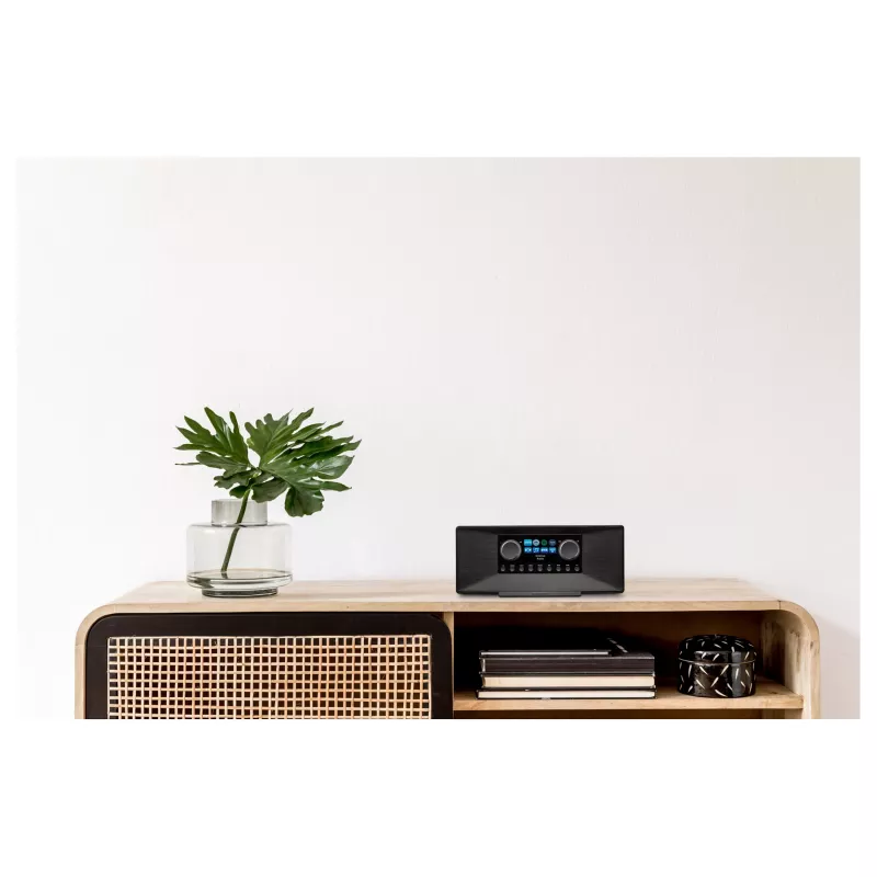 MEDION MD 89289 Stereo interneta radio DAB+ FM Bluetooth Wi-Fi Spotify Connect melns