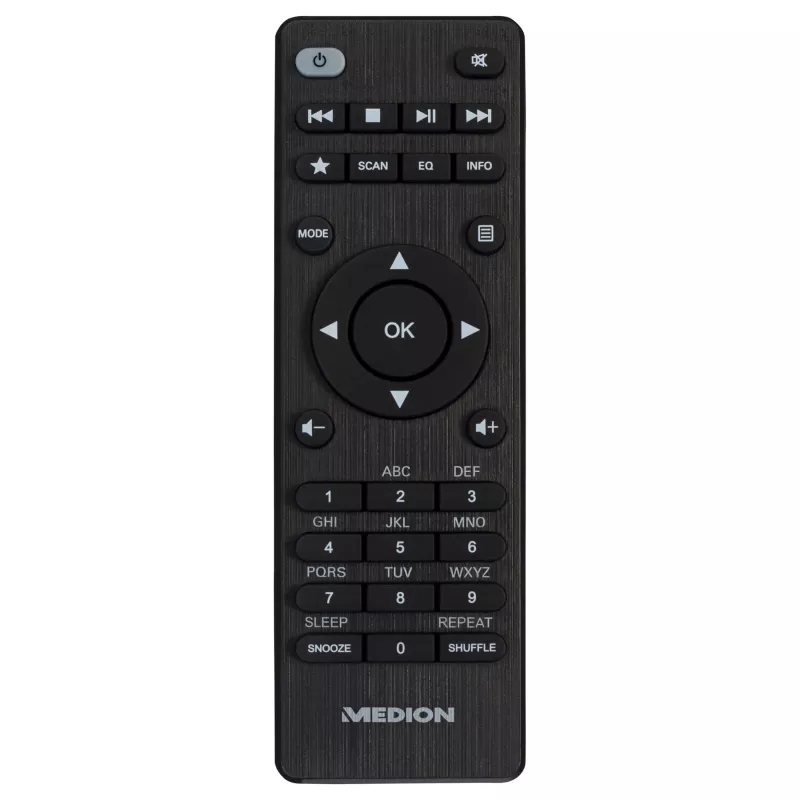 MEDION MD 89289 Stereo interneta radio DAB+ FM Bluetooth Wi-Fi Spotify Connect melns