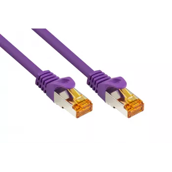 KABELMEISTER RJ45 tīkla kabelis Cat.7 S/FTP, 10m, violets, TPE bez halogēniem, 10GbE 600MHz