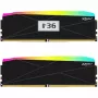 V-Color Manta XFinity+ aRGB 32GB (2 x 16GB) DDR5-6400 CL32 galddatora atmiņas komplekts, Intel XMP 3.0 / AMD EXPO, melns