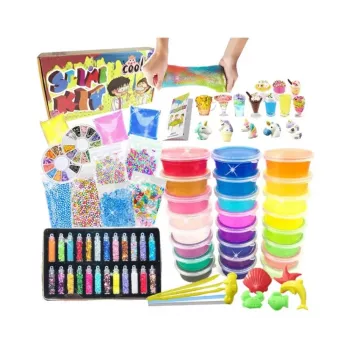 iLike Slime DIY komplekts XL pilns komplekts slaima gatavošanai mājās daudzkrāsains