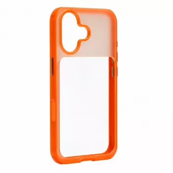 Evelatus Apple iPhone 17 LiveCase hibrīdais maciņš ar statīvu PC+TPU oranžs