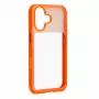 Evelatus Apple iPhone 17 LiveCase hibrīdais maciņš ar statīvu PC+TPU oranžs