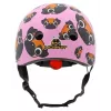 Hornit Pug bērnu velosipēda ķivere ar LED apgaismojumu - rozā, 48-53 cm PUS806