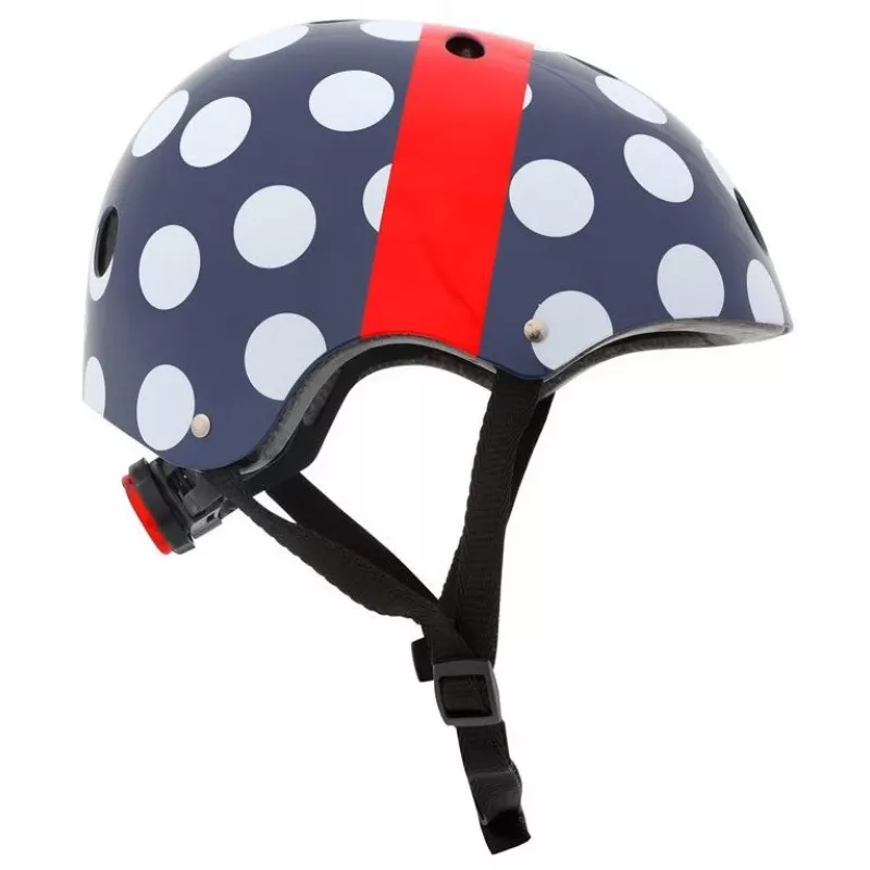 Hornit POM913 Polka Dot daudzfunkcionāla ķivere bērniem, 53-58 cm, melna/zila/sarkana/balta