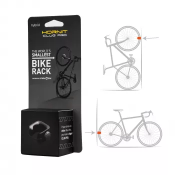 HORNIT CLUG PRO Hybrid velosipēda sienas stiprinājums melns vidējs 7762HCP