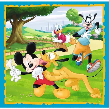 Trefl 3-in-1 Mickey Mouse and Friends saliekamā puzle - 20, 36, 50 gabali