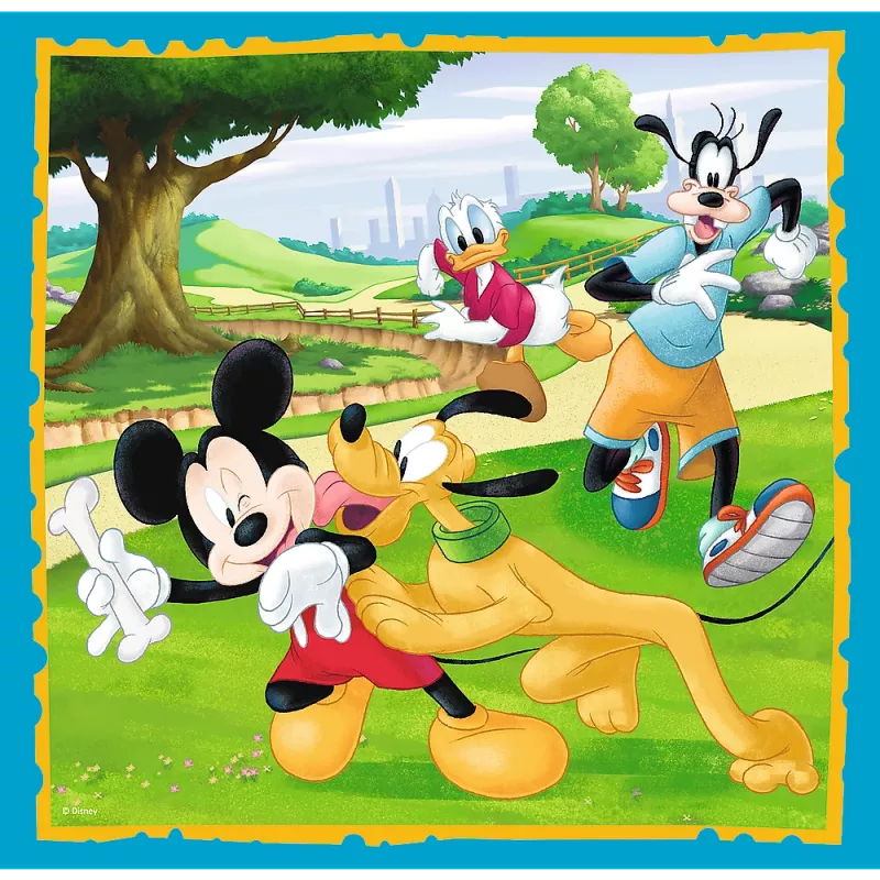 Trefl 3-in-1 Mickey Mouse and Friends saliekamā puzle - 20, 36, 50 gabali