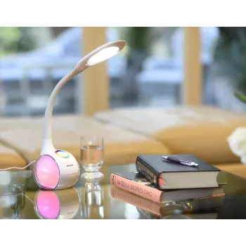 Activejet AJE-RAINBOW RGB galda LED lampa ar RGB apgaismojuma pamatni