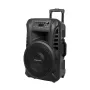 KRUGER & MATZ KM1712 40W aktīvā skaļruņa korpuss ar 2 UHF bezvadu mikrofoniem, Bluetooth, USB, SD, FM radio