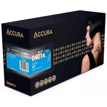 Accura Toner HP Nr. 201X (CF401X) saderīgs ciāna lielas ietilpības lāzera tonera kārtridžs