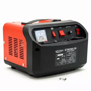 WELDMAN STRONG 50 taisngriezis ar 12V/24V startu – 40A akumulatora lādētājs un 300A palaidējs