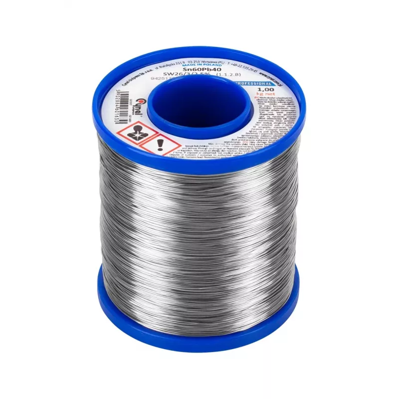 CYNEL LEC-LUT0112-1000 Sn60Pb40 kolofonija kodola lodēšanas stieple 3mm 1kg spolē