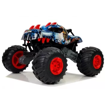 LEAN TOYS 9023 Dinozaurs Tālvadības Terena Auto ar Lieliem Riteņiem 2.4G – 1:16 Mērogs 4WD Bezceļa RC Transportlīdzeklis, Zaļš/Brūns