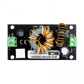 BCS-AVC24/1205/ISO 24V AC 5A 120W DIN sliedes stiprinājuma CCTV barošanas bloks