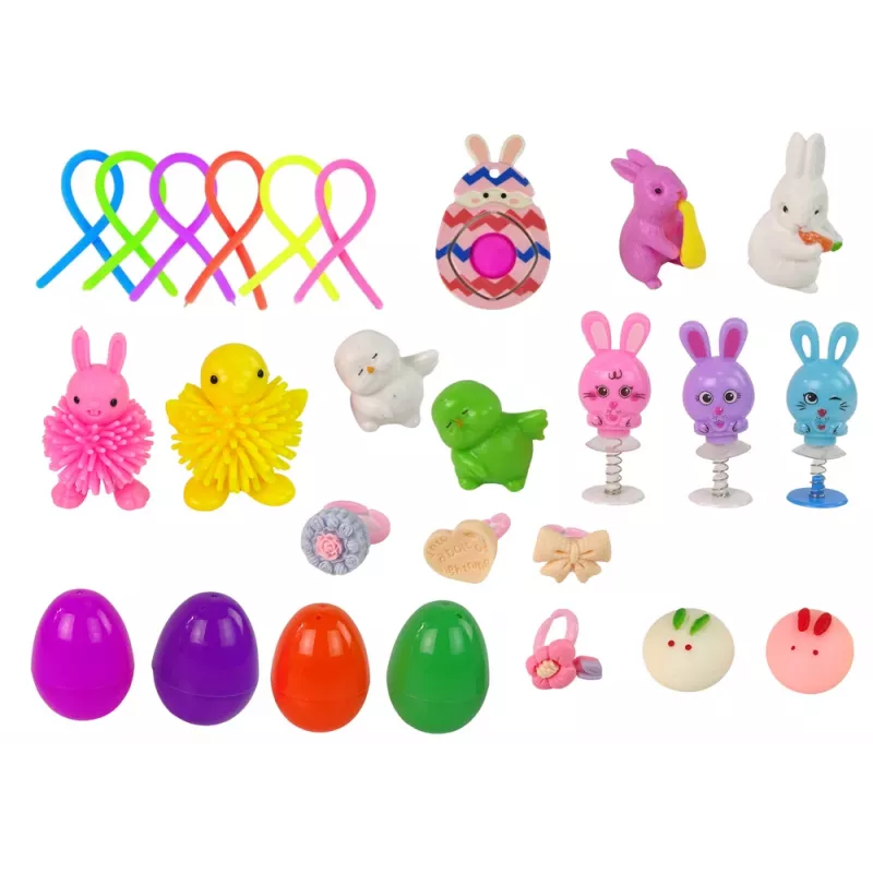 LEAN TOYS Lieldienu fidget rotaļlietas pretstresa rotaļlietu komplekts 24 elementi